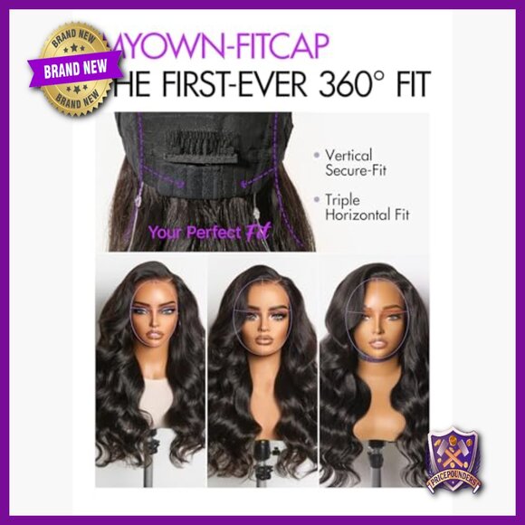 Human Hair Glueless Lace Front Wig 14 Inches Loose Body Wave 200% Density main image 4